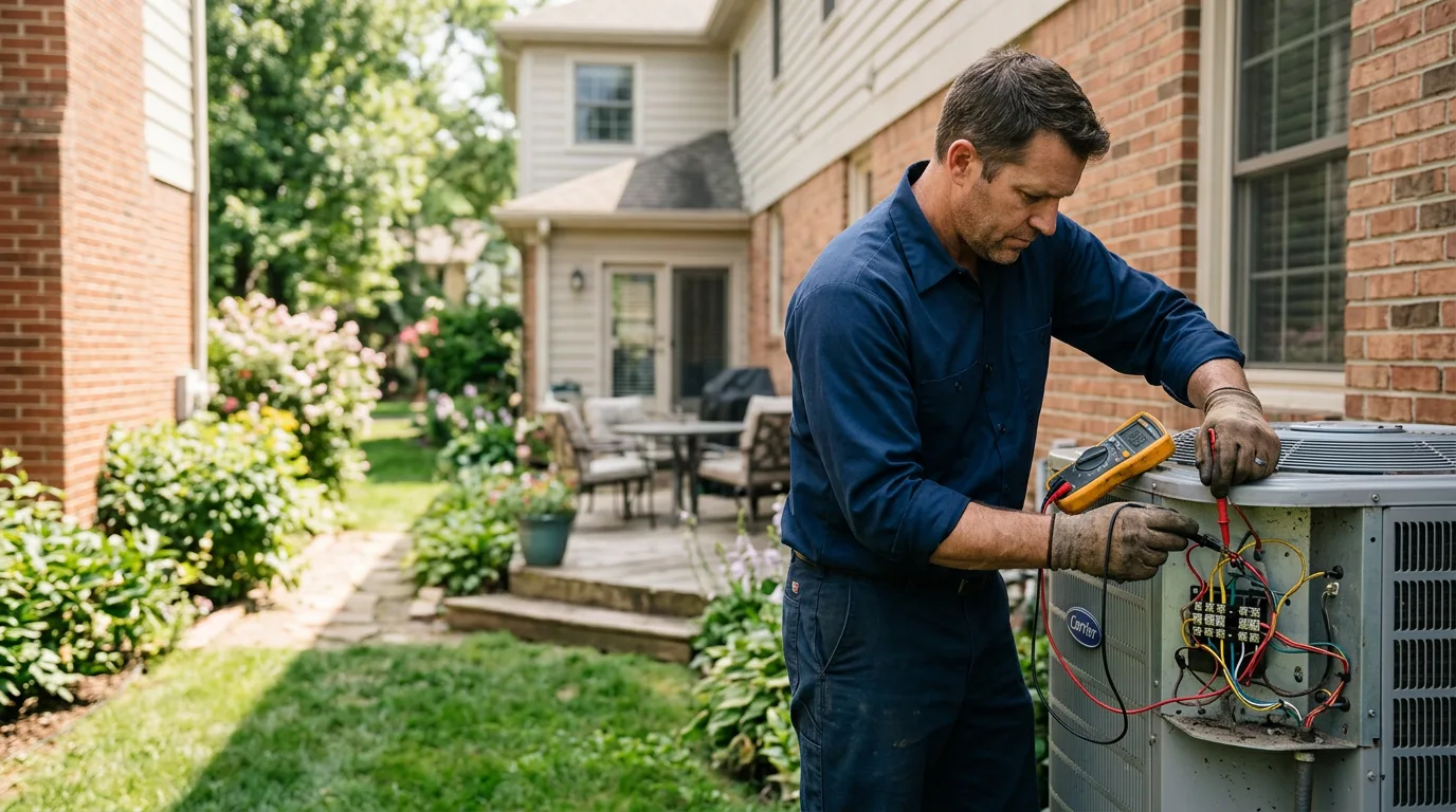 HVAC technician working near Limington, ME